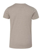 BELLA + CANVAS 3001YCVC - Youth CVC Jersey Tee - Heather Stone