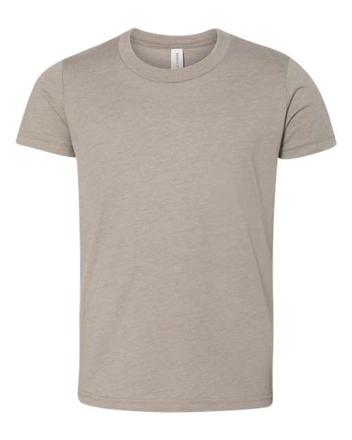 BELLA + CANVAS 3001YCVC - Youth CVC Jersey Tee - Heather Stone