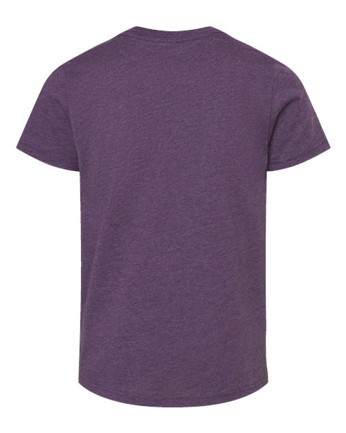 BELLA + CANVAS 3001YCVC - Youth CVC Jersey Tee - Heather Team Purple