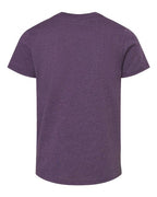 BELLA + CANVAS 3001YCVC - Youth CVC Jersey Tee - Heather Team Purple