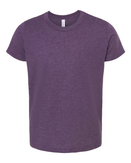 BELLA + CANVAS 3001YCVC - Youth CVC Jersey Tee - Heather Team Purple