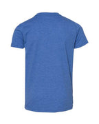 BELLA + CANVAS 3001YCVC - Youth CVC Jersey Tee - Heather True Royal