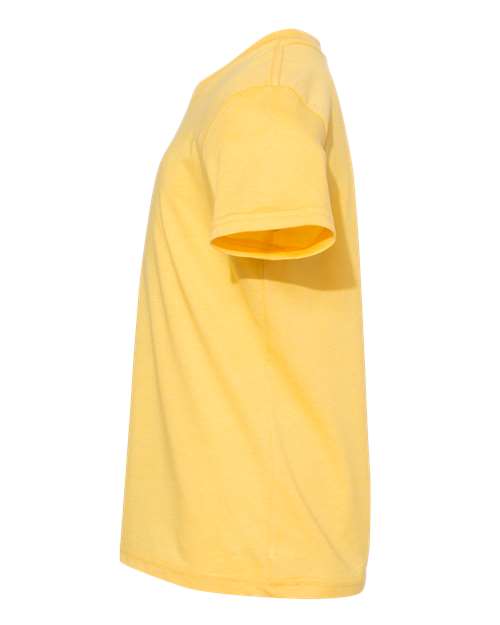 BELLA + CANVAS 3001YCVC - Youth CVC Jersey Tee - Heather Yellow Gold
