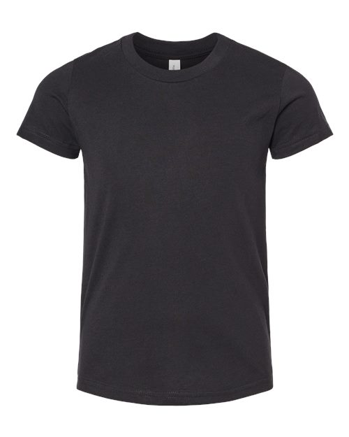 BELLA + CANVAS 3001YCVC - Youth CVC Jersey Tee - Solid Black Blend