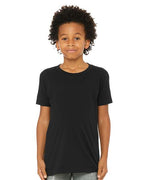 BELLA + CANVAS 3001YCVC - Youth CVC Jersey Tee - Solid Black Blend