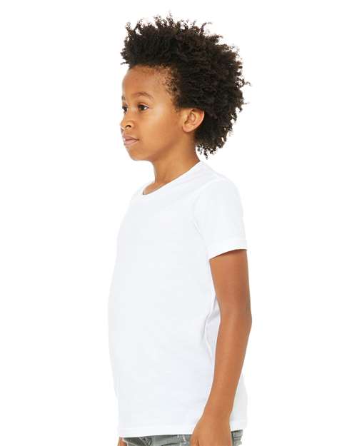 BELLA + CANVAS 3001YCVC - Youth CVC Jersey Tee - Solid White Blend