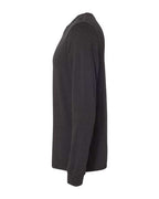 BELLA + CANVAS 3501CVC - Heather CVC Long Sleeve Tee - Black Heather