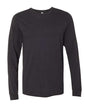 BELLA + CANVAS 3501CVC - Heather CVC Long Sleeve Tee - Black Heather