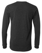 BELLA + CANVAS 3501CVC - Heather CVC Long Sleeve Tee - Dark Grey Heather