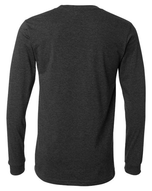 BELLA + CANVAS 3501CVC - Heather CVC Long Sleeve Tee - Dark Grey Heather