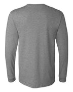 BELLA + CANVAS 3501CVC - Heather CVC Long Sleeve Tee - Deep Heather