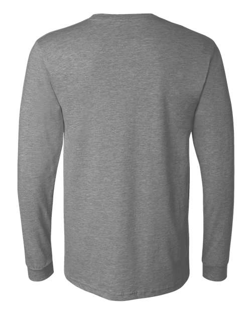 BELLA + CANVAS 3501CVC - Heather CVC Long Sleeve Tee - Deep Heather
