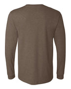 BELLA + CANVAS 3501CVC - Heather CVC Long Sleeve Tee - Heather Brown