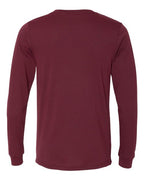 BELLA + CANVAS 3501CVC - Heather CVC Long Sleeve Tee - Heather Cardinal