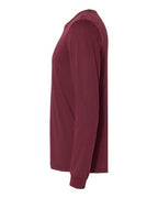 BELLA + CANVAS 3501CVC - Heather CVC Long Sleeve Tee - Heather Cardinal