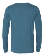 BELLA + CANVAS 3501CVC - Heather CVC Long Sleeve Tee - Heather Deep Teal