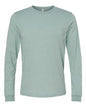 BELLA + CANVAS 3501CVC - Heather CVC Long Sleeve Tee - Heather Dusty Blue