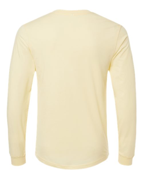 BELLA + CANVAS 3501CVC - Heather CVC Long Sleeve Tee - Heather French Vanilla