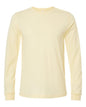 BELLA + CANVAS 3501CVC - Heather CVC Long Sleeve Tee - Heather French Vanilla