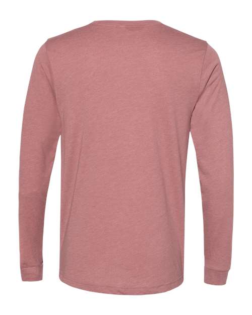 BELLA + CANVAS 3501CVC - Heather CVC Long Sleeve Tee - Heather Mauve