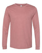 BELLA + CANVAS 3501CVC - Heather CVC Long Sleeve Tee - Heather Mauve