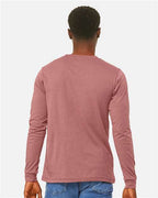 BELLA + CANVAS 3501CVC - Heather CVC Long Sleeve Tee - Heather Mauve