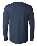 BELLA + CANVAS 3501CVC - Heather CVC Long Sleeve Tee - Heather Navy