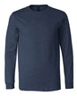 BELLA + CANVAS 3501CVC - Heather CVC Long Sleeve Tee - Heather Navy