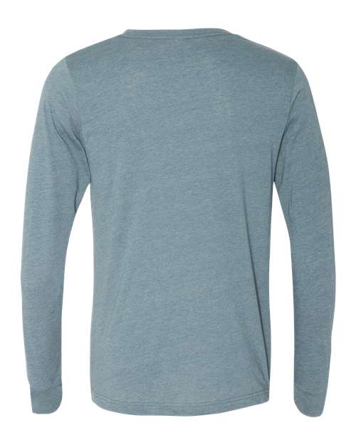 BELLA + CANVAS 3501CVC - Heather CVC Long Sleeve Tee - Heather Slate