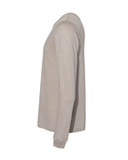BELLA + CANVAS 3501CVC - Heather CVC Long Sleeve Tee - Heather Stone