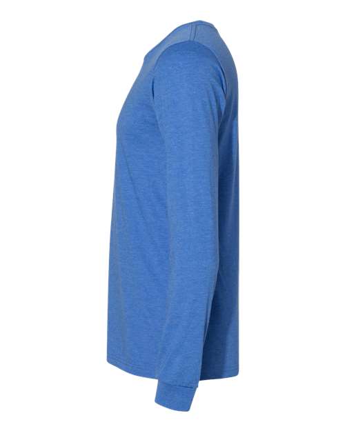 BELLA + CANVAS 3501CVC - Heather CVC Long Sleeve Tee - Heather True Royal