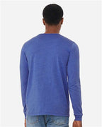 BELLA + CANVAS 3501CVC - Heather CVC Long Sleeve Tee - Heather True Royal