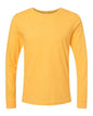 BELLA + CANVAS 3501CVC - Heather CVC Long Sleeve Tee - Heather Yellow Gold