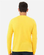 BELLA + CANVAS 3501CVC - Heather CVC Long Sleeve Tee - Heather Yellow Gold