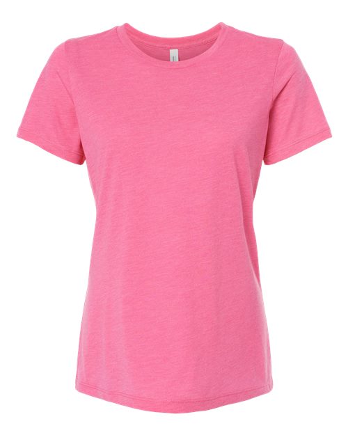 BELLA + CANVAS 6413 - Womens Relaxed Fit Triblend Tee - Charity Pink Triblend