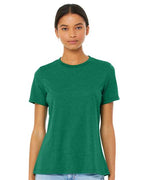 BELLA + CANVAS 6413 - Womens Relaxed Fit Triblend Tee - Kelly Triblend