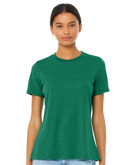 BELLA + CANVAS 6413 - Womens Relaxed Fit Triblend Tee - Kelly Triblend