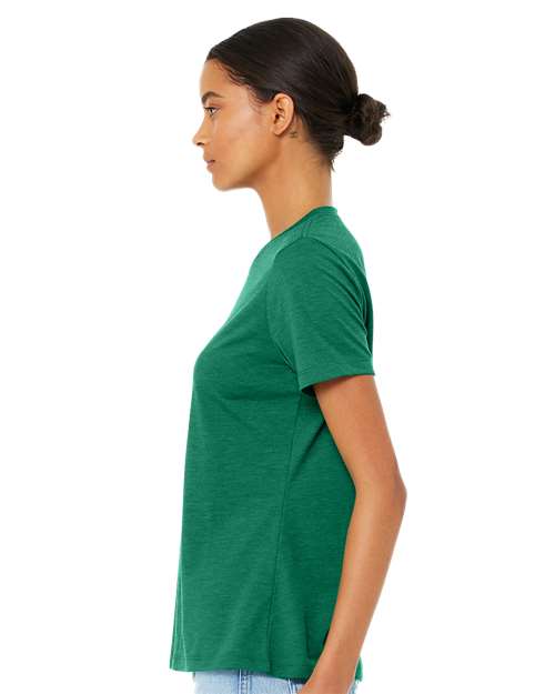 BELLA + CANVAS 6413 - Womens Relaxed Fit Triblend Tee - Kelly Triblend