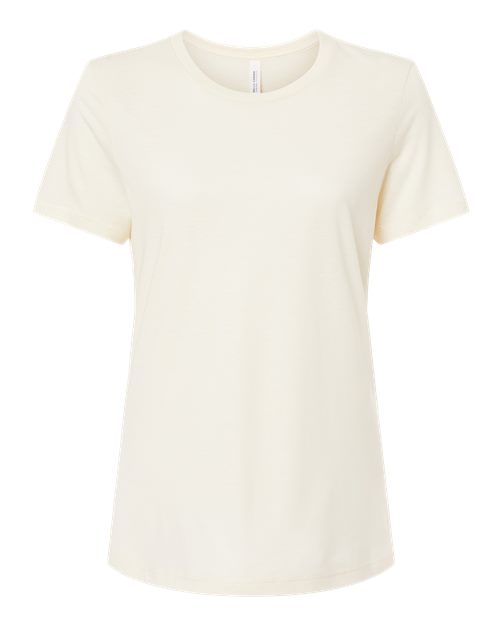 BELLA + CANVAS 6413 - Womens Relaxed Fit Triblend Tee - Solid Natural Triblend