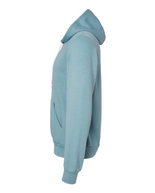 BELLA + CANVAS 3719 - Unisex Sponge Fleece Hoodie Sweatshirt - Heather Blue Lagoon