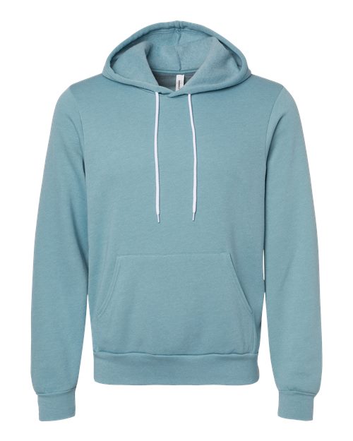 BELLA + CANVAS 3719 - Unisex Sponge Fleece Hoodie Sweatshirt - Heather Blue Lagoon