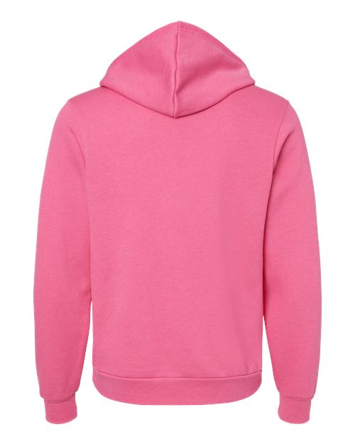 BELLA + CANVAS 3719 - Unisex Sponge Fleece Hoodie Sweatshirt - Heather Charity Pink