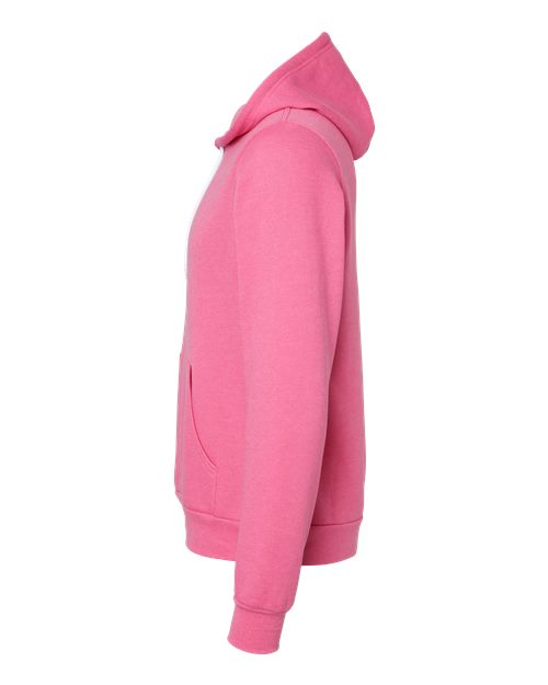 BELLA + CANVAS 3719 - Unisex Sponge Fleece Hoodie Sweatshirt - Heather Charity Pink