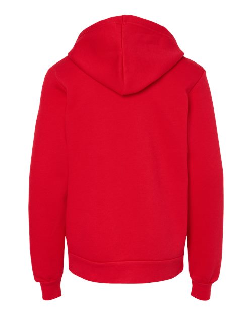 BELLA + CANVAS 3719Y - Youth Sponge Fleece Hoodie Sweatshirt - Red