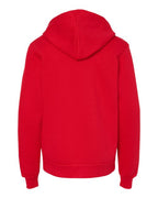 BELLA + CANVAS 3719Y - Youth Sponge Fleece Hoodie Sweatshirt - Red