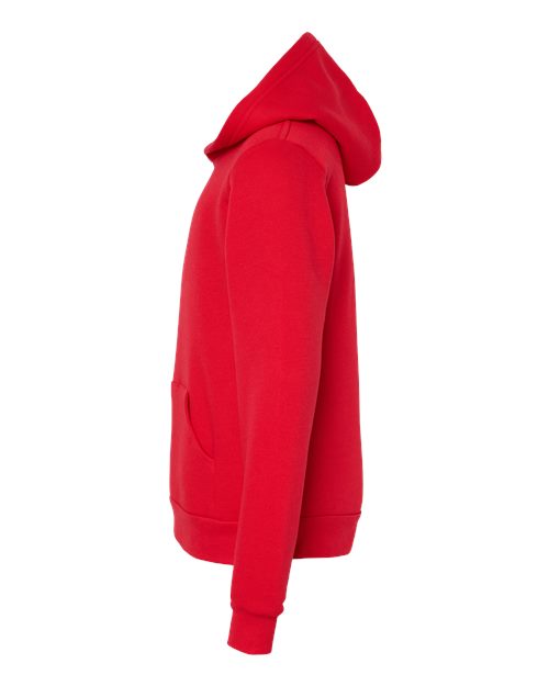 BELLA + CANVAS 3719Y - Youth Sponge Fleece Hoodie Sweatshirt - Red