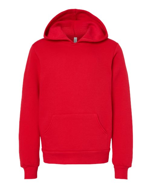 BELLA + CANVAS 3719Y - Youth Sponge Fleece Hoodie Sweatshirt - Red