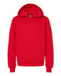 BELLA + CANVAS 3719Y - Youth Sponge Fleece Hoodie Sweatshirt - Red