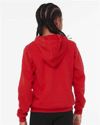 BELLA + CANVAS 3719Y - Youth Sponge Fleece Hoodie Sweatshirt - Red