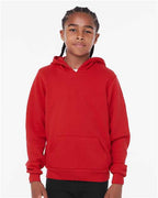 BELLA + CANVAS 3719Y - Youth Sponge Fleece Hoodie Sweatshirt - Red